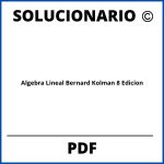 Algebra Lineal Bernard Kolman 8 Edicion Solucionario Pdf