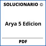 Solucionario Arya Quinta Edicion Pdf