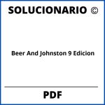 Beer And Johnston 9 Edicion Solucionario